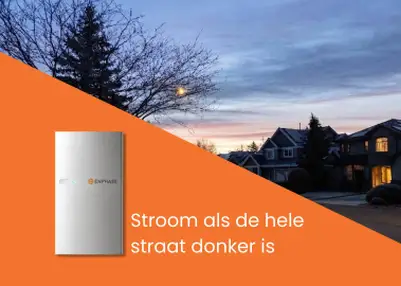 Thuisbatterij met noodstroomfunctie tijdens een stroomstoring