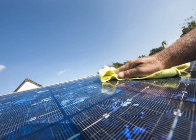 Zonnepanelen schoonmaken